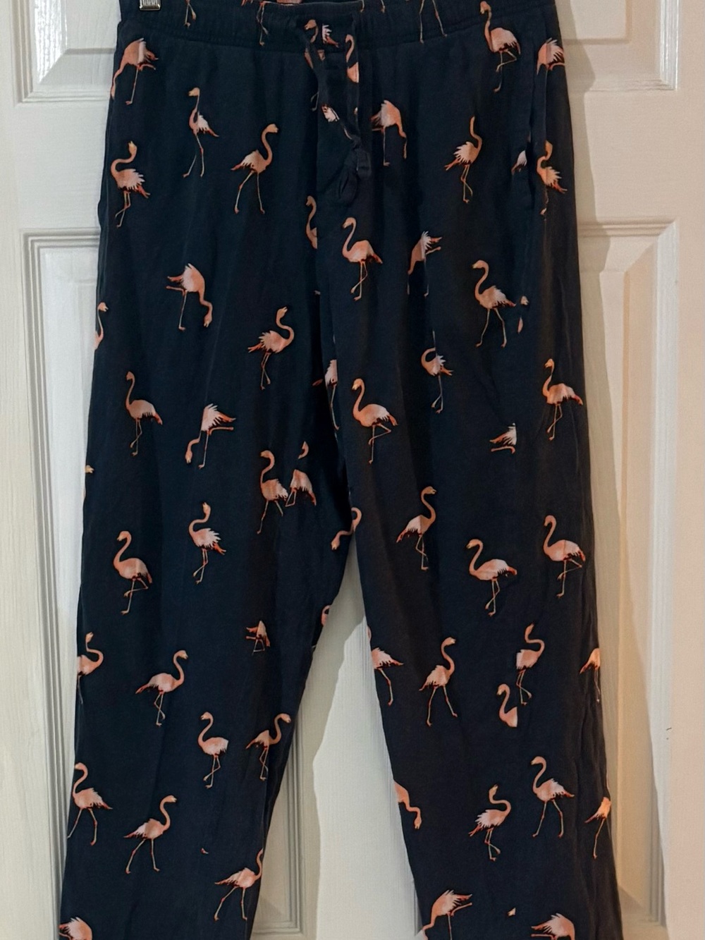 Sonoma Navy Joggers with Pink Flamingo Print